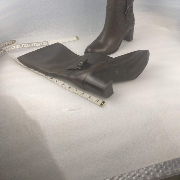 Chocolate Brown Tall Riding boot 100% Leather upper & Leather Lining 39/8us/6uk - Picture 4 of 7